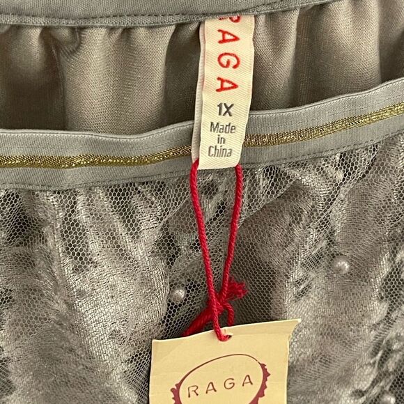 RAGA Silver and Gray Midi Skirt - Picture 3 of 7